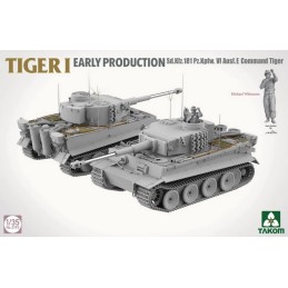 CARRO DE COMBATE SD.KFZ. 181 TIGER I E (Early) Mando -Escala 1/35- Takom 2195