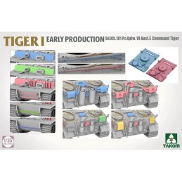 SET 2 x TIGER I (Early) -Escala 1/35- & M. Wittmann -Escala 1/16- Takom 2195W