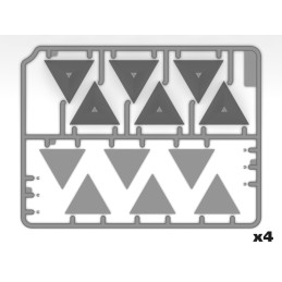 SET OBSTACULOS ANTICARRO "Dientes de Dragon" -Escala 1/35- ICM 35746