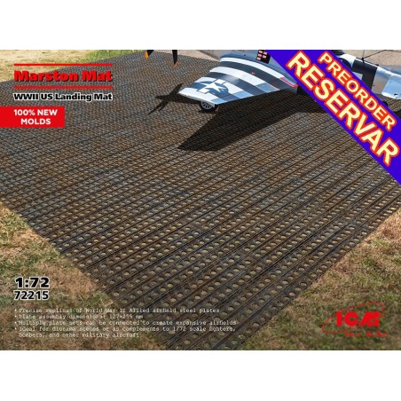 PISTA DE ATERRIZAJE PREFABRICADA TIPO "Marston Mat" -Escala 1/72- ICM 72215