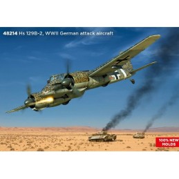 HENSCHEL Hs-129B-2 (AFRICA) -Escala 1/48- ICM 48214