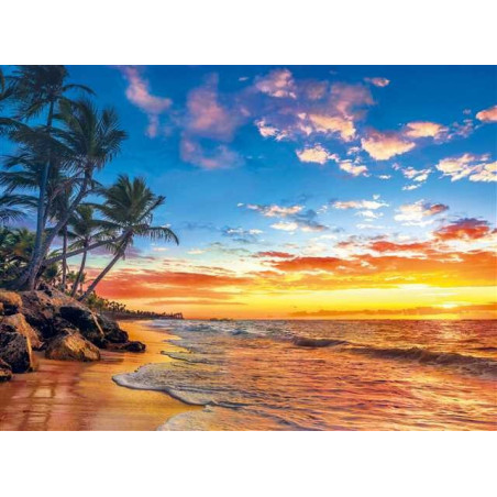 PUZZLE 500 pzs PARADISE BEACH  (490 x 360 mm) - Clementoni 35058