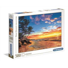 PUZZLE 500 pzs PARADISE BEACH  (490 x 360 mm) - Clementoni 35058