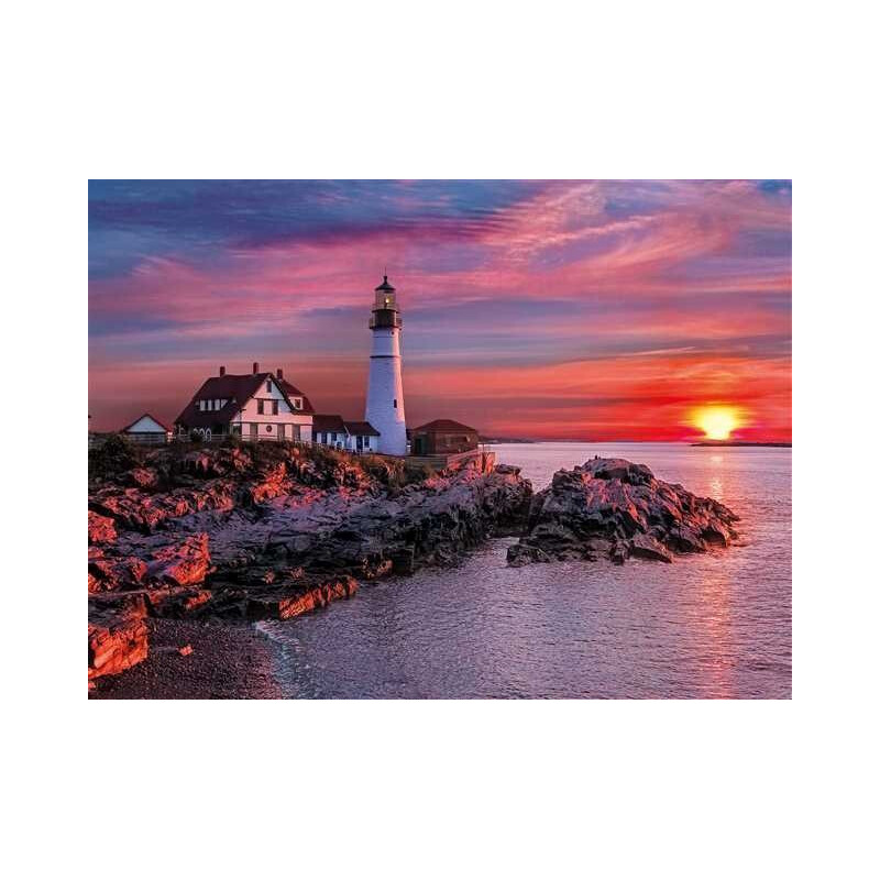 PUZZLE 500 pzs PORTLAND HEAD LIGHT (490 x 360 mm) - Clementoni 35049