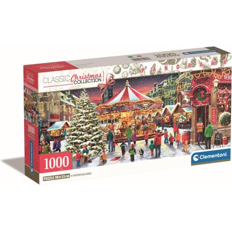 PUZZLE 1000 PZAS NAVIDAD PANORAMA (98 X 33 CMS) CLEMENTONI 39928