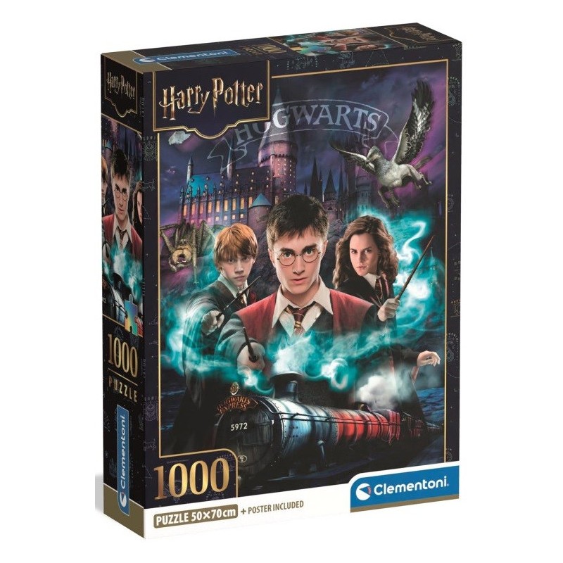 PUZZLE 1000 Pzas HARRY POTTER (500 x 700 mm) - CLEMENTONI 37047