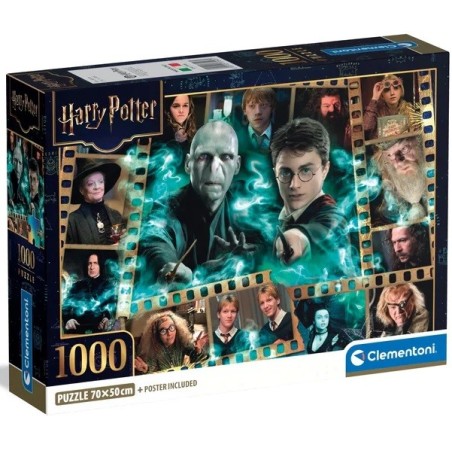 PUZZLE 1000 Pzas HARRY POTTER (500 x 700 mm) - CLEMENTONI 37048