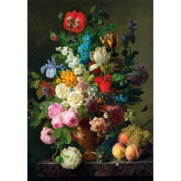 PUZZLE 1000 Pzas BOL DE FLORES, Jan Frans Van Dael (500 x 700 mm) - CLEMENTONI 37086