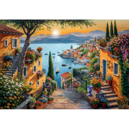 PUZZLE 1500 PZS CAMINO HACIA EL PUERT (84 X 60 CMS) - CLEMENTONI 31726