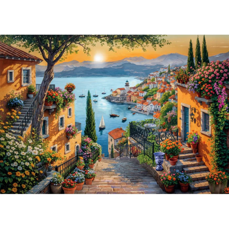 PUZZLE 1500 PZS CAMINO HACIA EL PUERT (84 X 60 CMS) - CLEMENTONI 31726