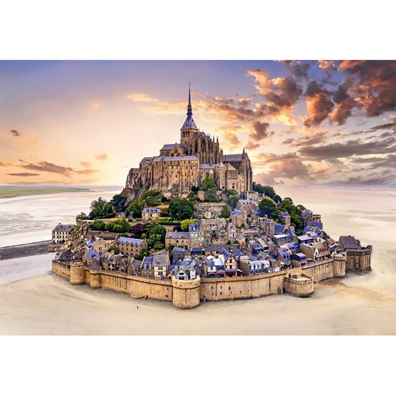 PUZZLE 1500 Pzas AMANECER MONT SAINT-MICHEL (843 x 592 mm) - Clementoni 31818