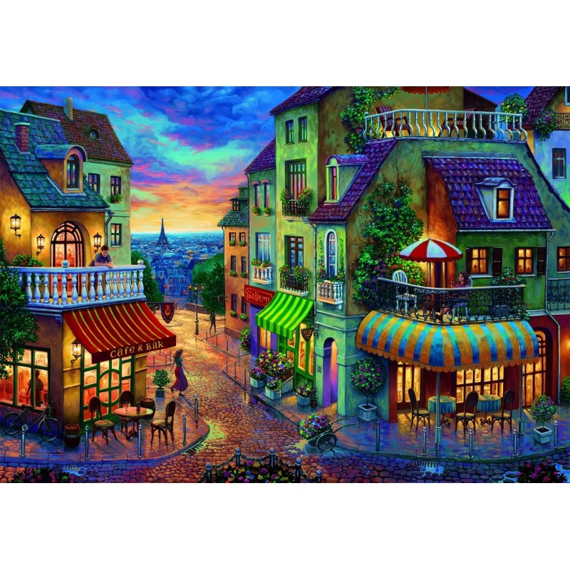 PUZZLE 2000 PZS WANDERING AROUND PARIS ( 97 X 66 CMS) - CLEMENTONI 32085