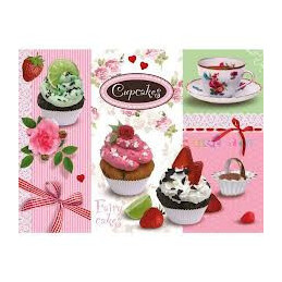 PUZZLE 1500 PIEZAS CUPCAKES DECORADO (800 x 600 mm)