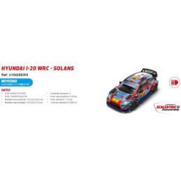 HYUNDAI  i-20 WRC - Solans" -Escala 1/32- Scalextric  U10429S300"