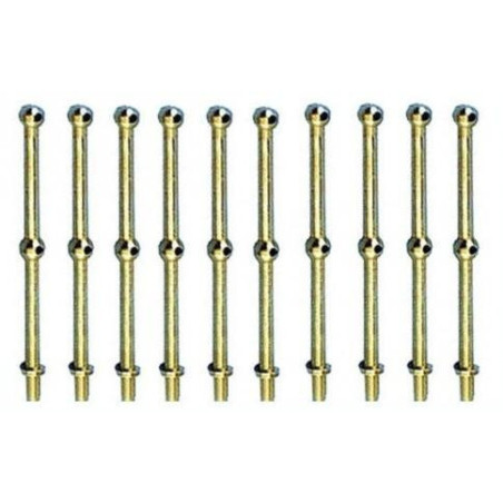 CANDELERO LATON 10MM 2 AGUJEROS (10 UNIDADES)