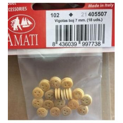 VIGOTA DE BOJ 7 mm (18 unidades) - Amati 405507