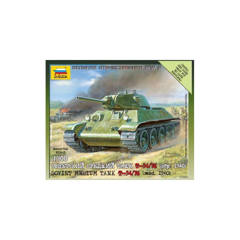 CARRO DE COMBATE T-34 / 76 (Mod. 1.940)