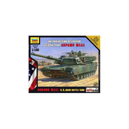 CARRO DE COMBATE M-1 A1 ABRAMS 1/100