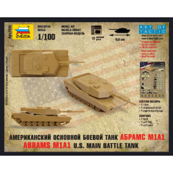 CARRO DE COMBATE M-1 A1 ABRAMS 1/100