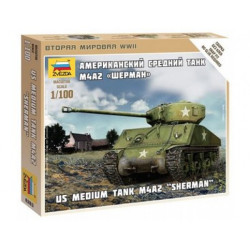 CARRO DE COMBATE M-4 A2 SHERMAN -Escala 1/100 - Zvezda 6263