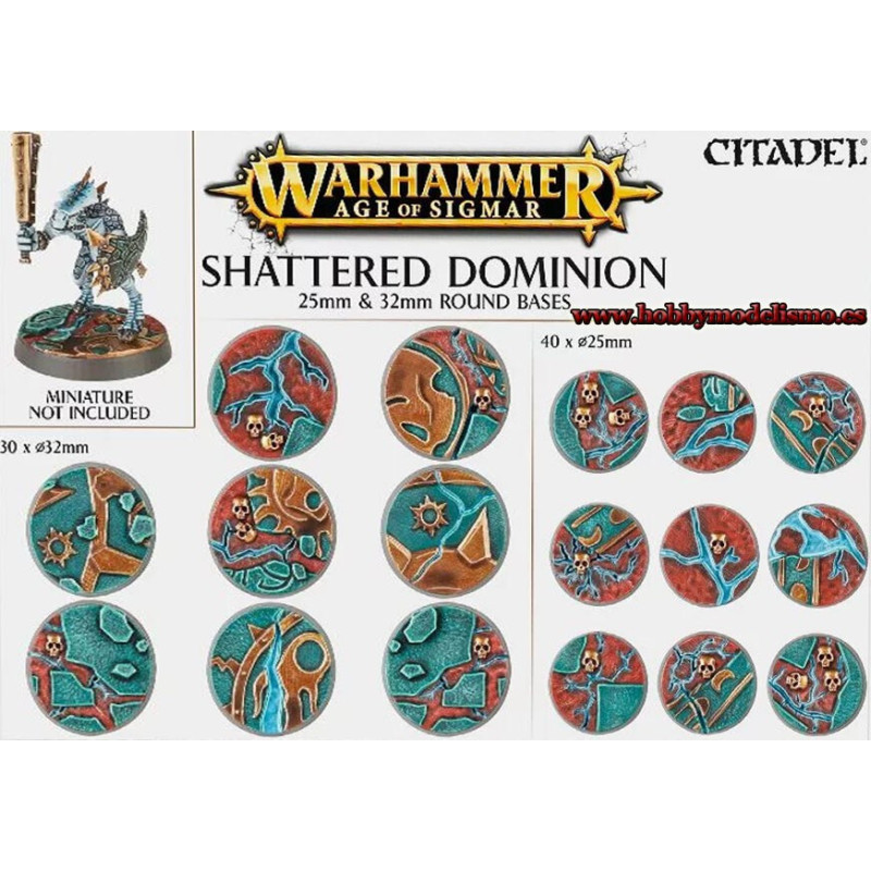 BASES REDONDAS DE 25mm Y 32mm  SHATTERED DOMINION - GAMES WORKSHOP 66-96