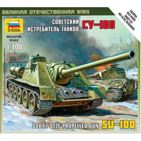 CAÑON AUTOPROPULSADO SU-100 - Zvezda 6211