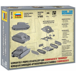 CAÑON DE ASALTO Sd. Kfz. 166 BRUMMBAR -Escala 1/100- Zvezda 6244