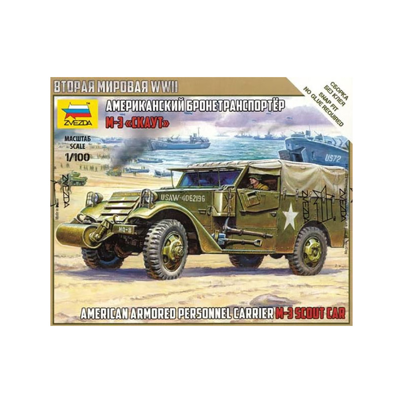 CAMION BLINDADO M-3 SCOUT CAR -1/100- Zvezda 6245