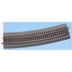 VIA RLB CURVA R10 (R: 888,00 mm) 15º -Escala h0 - 1/87- Roco 42528