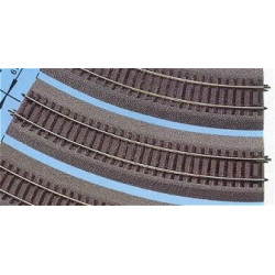 VIA RLB CURVA R3 (R: 419,60 mm) 30º -Escala h0 - 1/87- Roco 42523