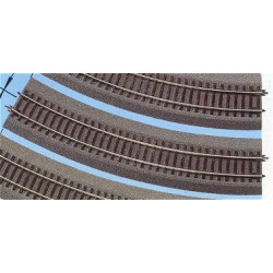 VIA RLB CURVA R4 (R: 481,20 mm) 30º -Escala h0 - 1/87- Roco 42524