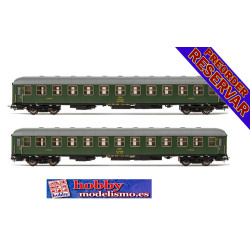 CONJUNTO 2 COCHES CAMAS RENFE BBL-8100 - ESCALA H0 - ELECTROTREN HE4036