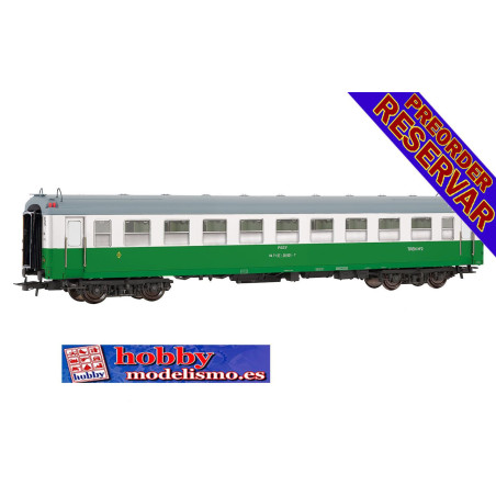 COCHE RENFE PPSV HERBICIDA VERDE-BLANCO - ESCALA H0 - EP.VI - ELECTROTREN HE4032