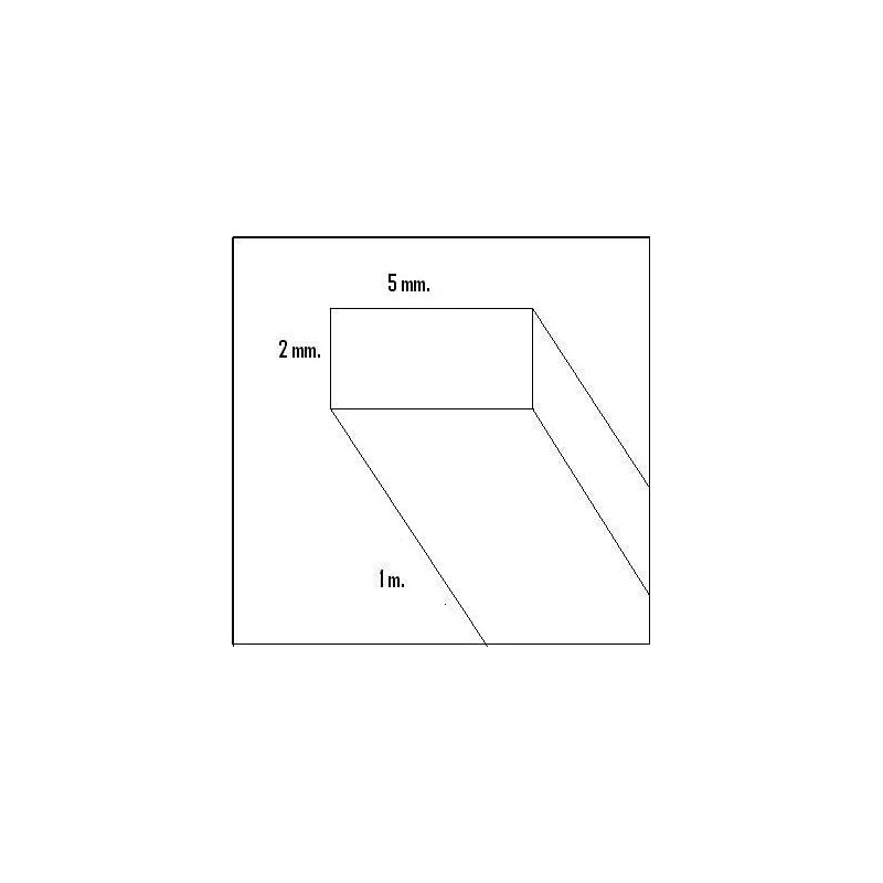 LISTON BALSA (2 x 5 x 1000 mm)