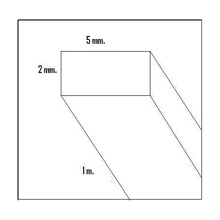 LISTON BALSA (2 x 5 x 1000 mm)