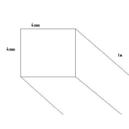 LISTON BALSA (4  x 4 x 1.000 mm)