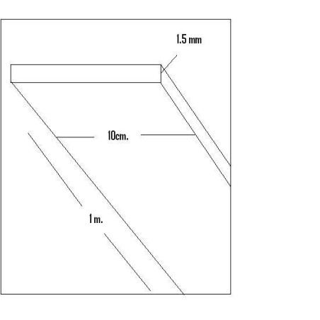 CHAPA BALSA (1,5 x 100 x 1.000mm)