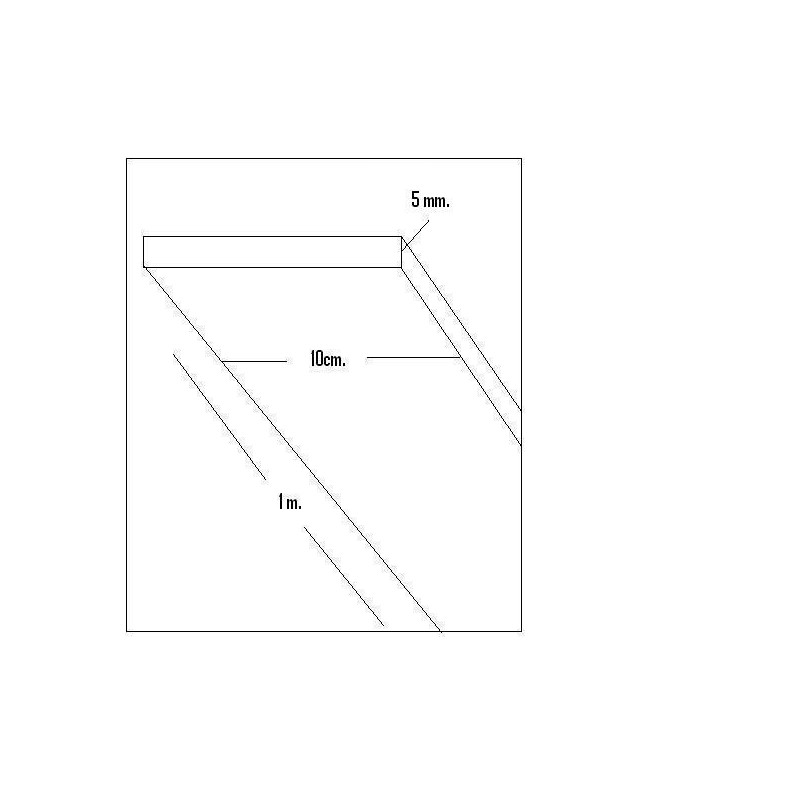 CHAPA BALSA (5 x 100 x 1.000mm)