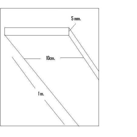 CHAPA BALSA (5 x 100 x 1.000mm)