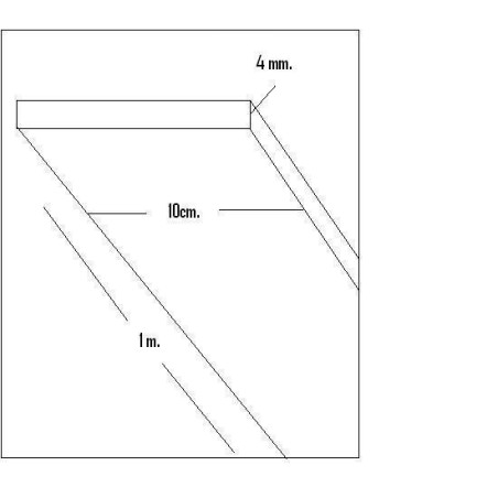 CHAPA BALSA (4  x 100 x 1.000mm)