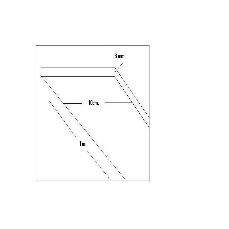 CHAPA BALSA (8 x 100 x 1.000mm)