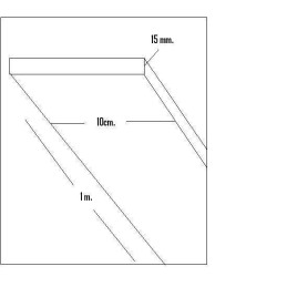 CHAPA BALSA (15 x 100 x 1.000 mm)