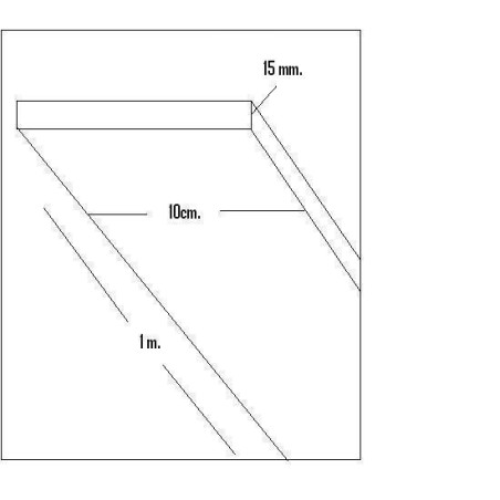 CHAPA BALSA (15 x 100 x 1.000 mm)