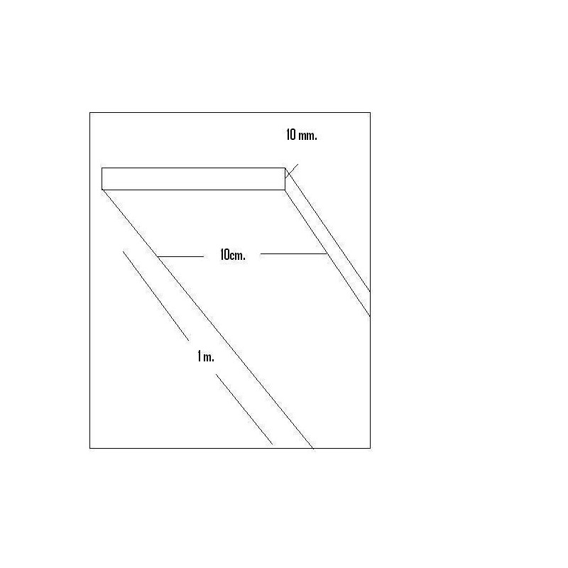 CHAPA BALSA (10 x 100 x 1000mm)