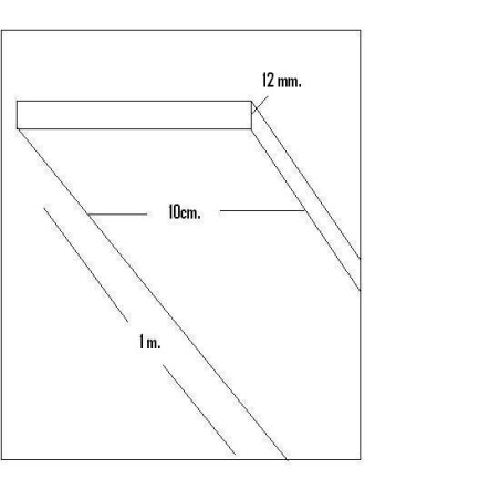 CHAPA BALSA (12 x 100 x 1.000mm)