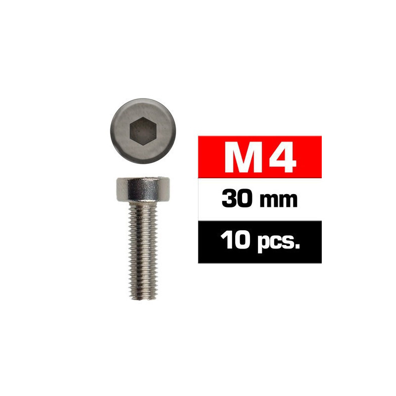 TORNILLO ACERO C/ALLEN (M4 x 30 mm) 10 unidades