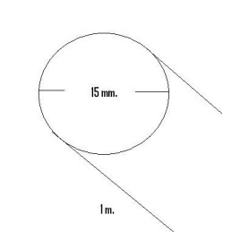 LISTON REDONDO BALSA (15 x 1.000 mm)