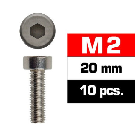 TORNILLO CABEZA CILINDRICA ALLEN (2 x 20 mm) 10 unidades