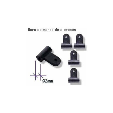 CUERNOS NYLON 2 mm (10 unidades)