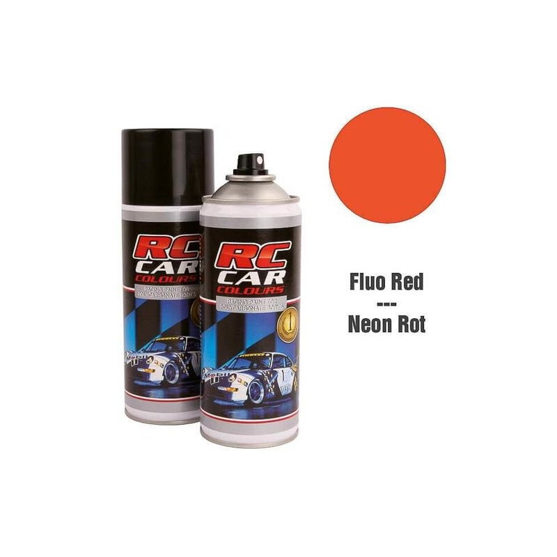 SPRAY ROJO FLUO (150 ml) PARA CARROCERIAS DE POLICARBONATO